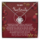 To My Soulmate Necklace, Gifts For Soulmate, Christmas Presents For Girlfriend, Gifts For Husband From Wife Unique Christmas