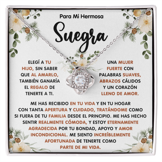 Regalo De Navidad Para Mi Suegra, Un Regalo Unico Para El Amor De Mi Vida - Love Knot - SUEG_BR2_NLNM10_1