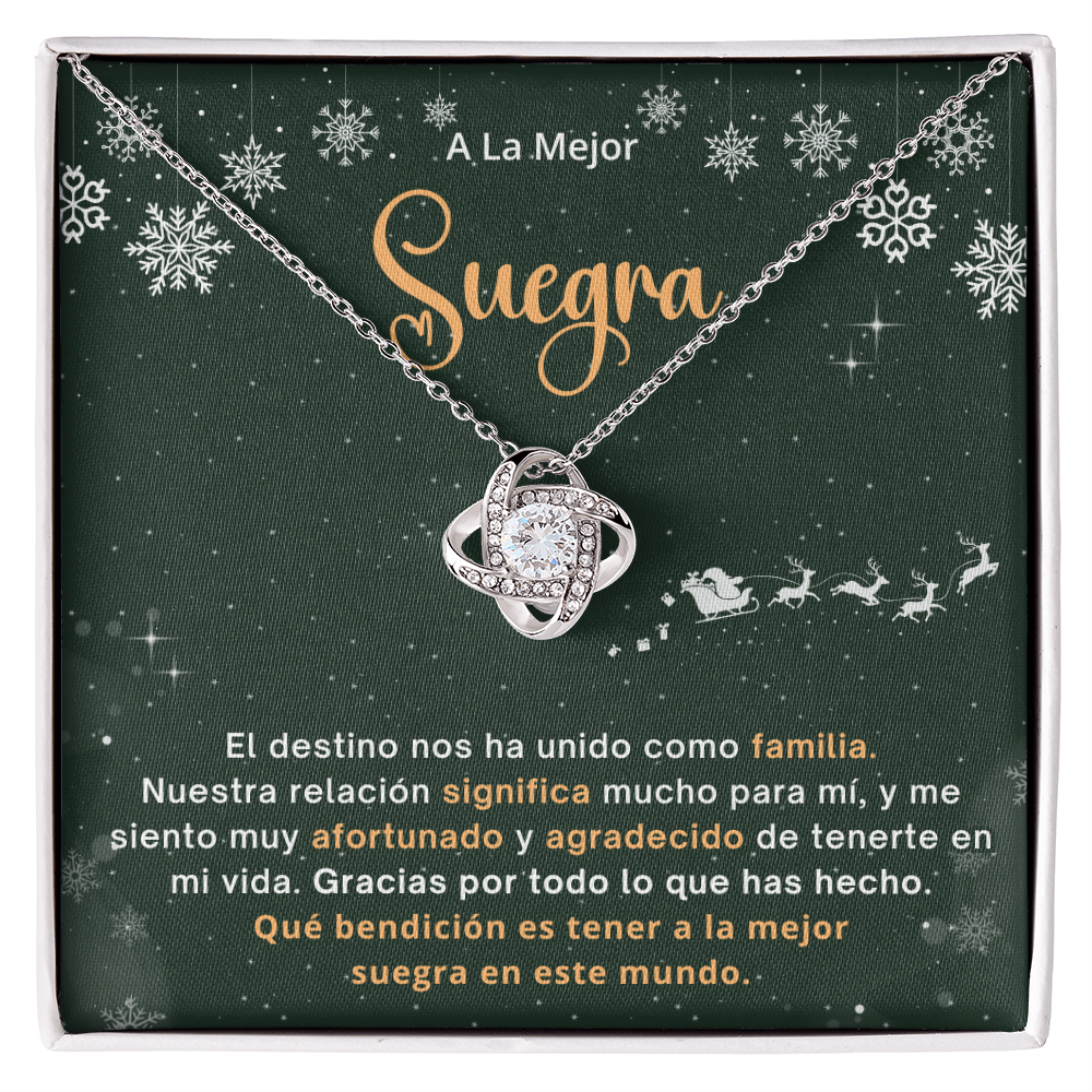 Regalo De Navidad Para Mi Suegra, Un Regalo Unico Para El Amor De Mi Vida -  Love Knot - SUEG_BR2_NLNM10_2