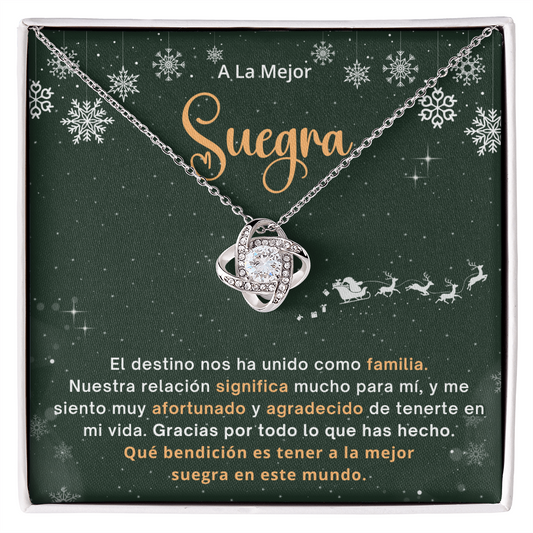 Regalo De Navidad Para Mi Suegra, Un Regalo Unico Para El Amor De Mi Vida -  Love Knot - SUEG_BR2_NLNM10_2