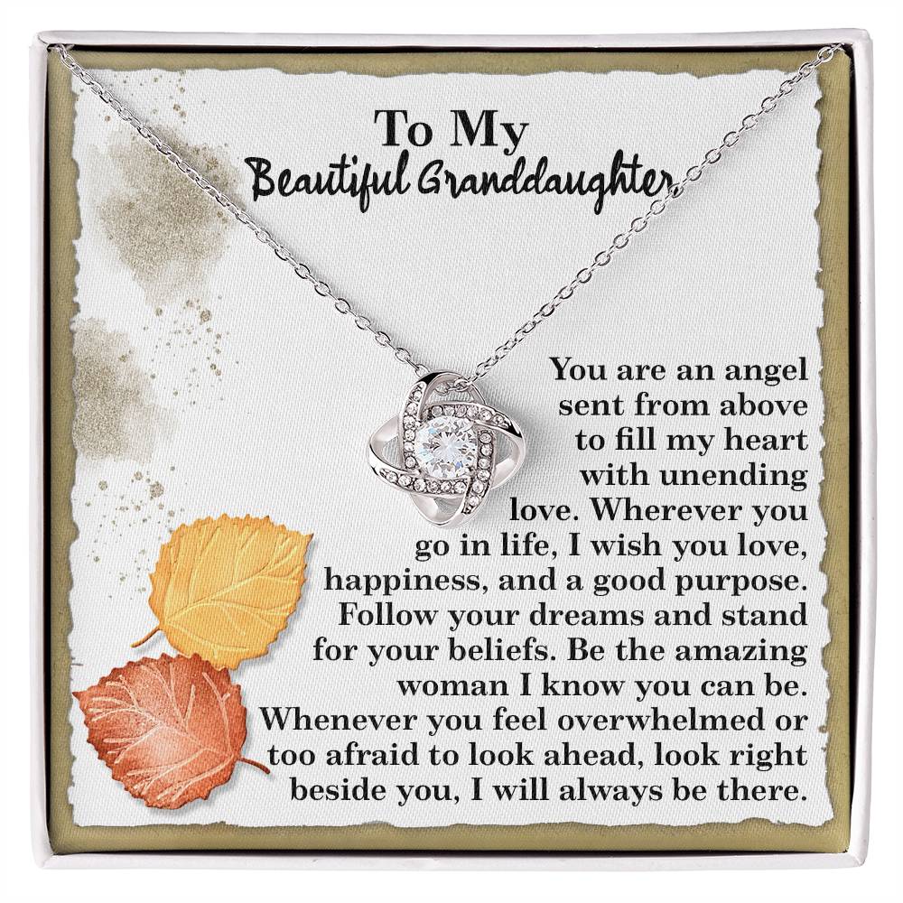 To My Beautiful Granddaughter Necklace, Granddaughter Gifts From Nana, Necklace For Granddaughter, Personalized Gifts For Granddaughter