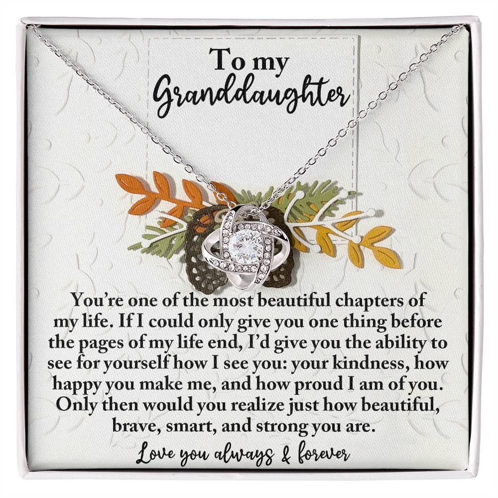 To My Granddaughter Necklace, Valentine's For Granddaughter, Granddaughter Gifts From Grandparents, Christmas Gifts For Granddaughters