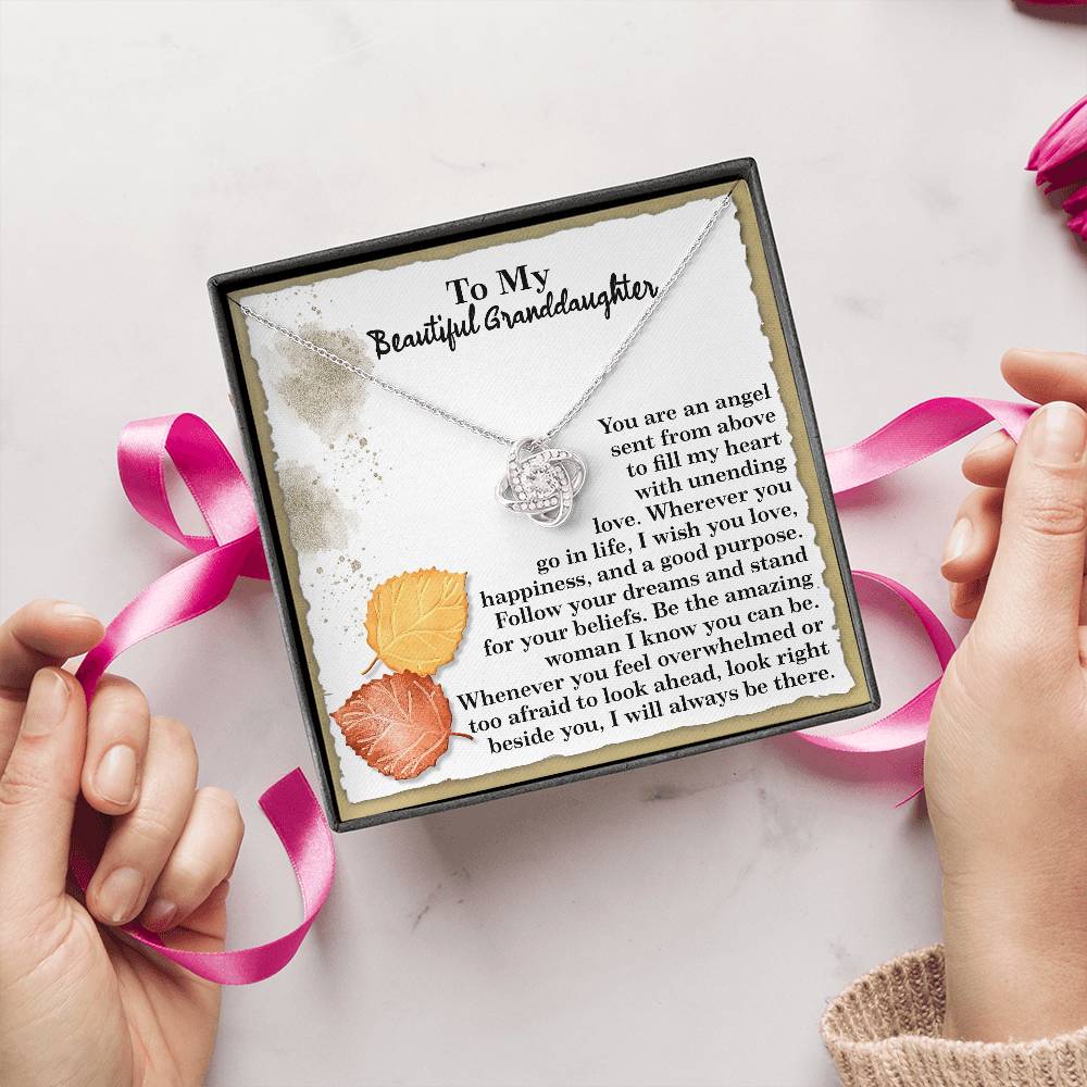 To My Beautiful Granddaughter Necklace, Granddaughter Gifts From Nana, Necklace For Granddaughter, Personalized Gifts For Granddaughter