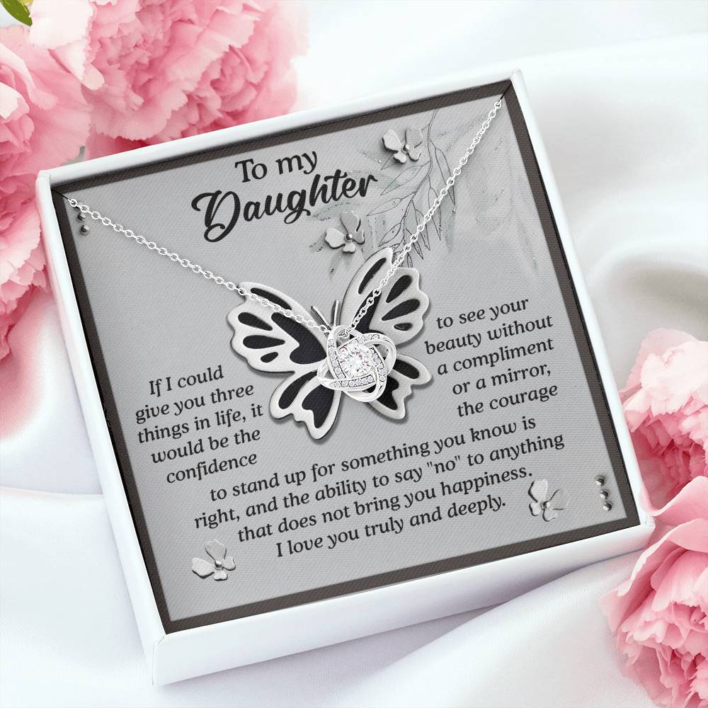 My Daughter Necklace From Mom, Dad And Daughter Necklace, To My Daughter Necklace Sterling Silver