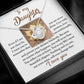 To My Daughter Necklace From Mom, Gifts For Daughter From Dad, To My Daughter Necklace Love Dad