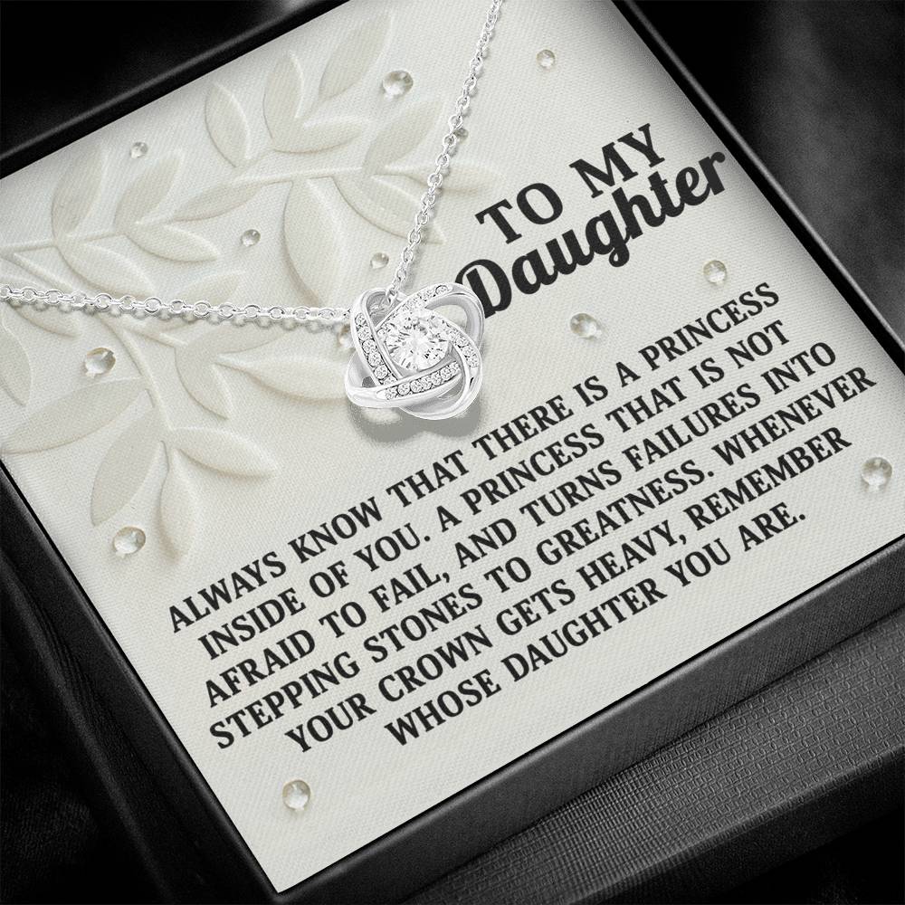 To My Daughter Necklace From Dad, Father Daughter Gifts, Daughters Necklace From Mom