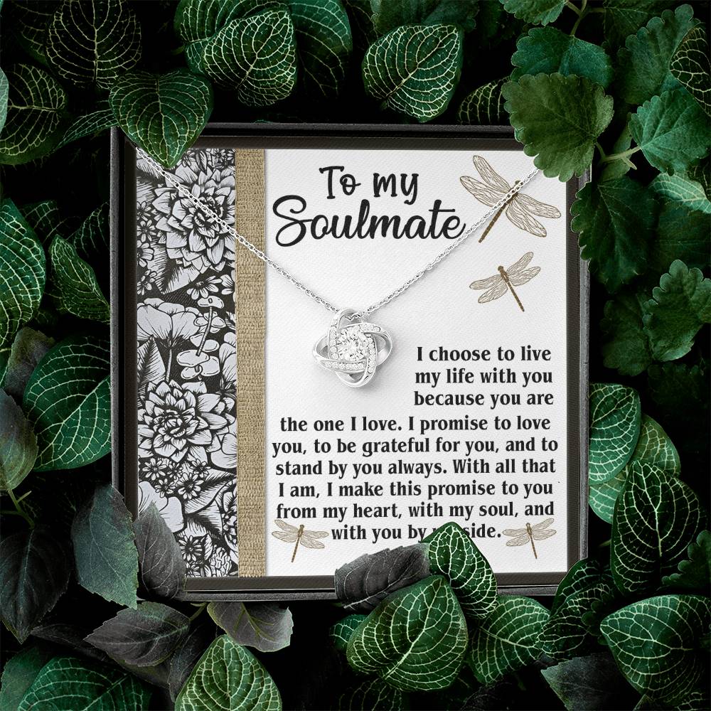 To My Soulmate Necklace For Women, Funny Gifts For Girlfriend, Soulmate Necklace For Her