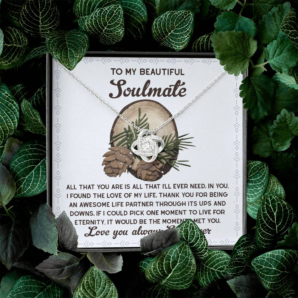 To My Beautiful Soulmate Necklace, My Soulmate Gifts For Her, Christmas Gifts Ideas For Wife, Christmas Presents For Her