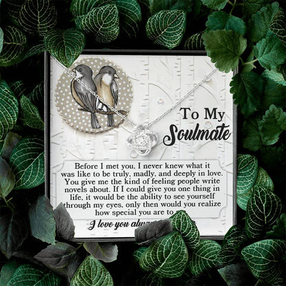 To My Soulmate Necklace, Christmas Gift Birthday Gift For Soulmate, Valentine's Day Gift For Girlfriend, Soulmate Necklace Gifts, Necklace For Women