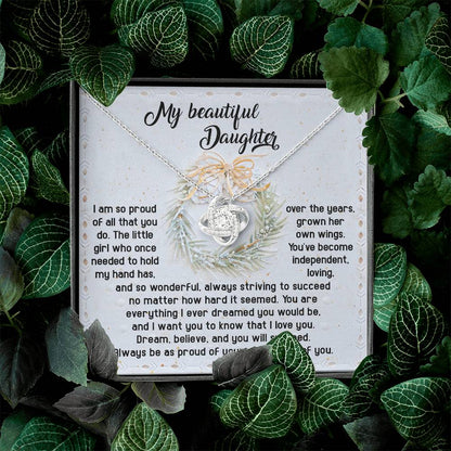 Daughter Christmas Gifts, Christmas Gifts For Daughters Adult, Necklace For Daughter From Mom, Dad Necklace For Daughter, Dear Daughter Necklace