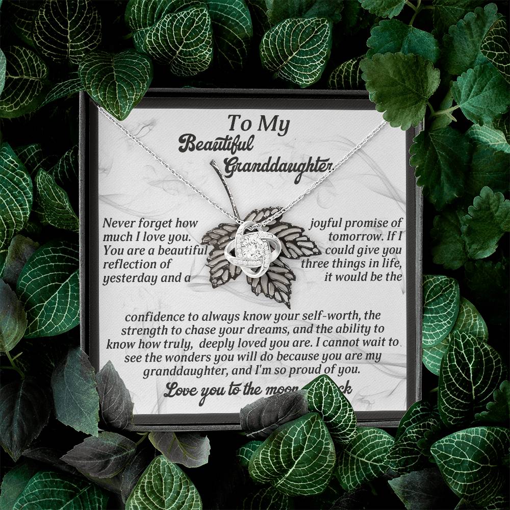 To My Beautiful Granddaughter Necklace, To My Granddaughter Necklace From Grandpa, Valentine Card Granddaughter, Grandpa And Granddaughter Necklace