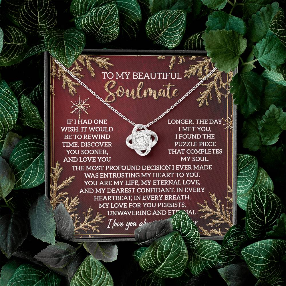 To My Beautiful Soulmate Necklace, Christmas Ideas For Woman, Christmas Gift Ideas 2024, Girlfriend Christmas Gifts 2024