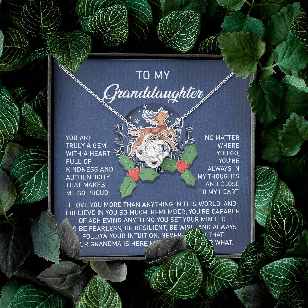 To My Granddaughter Necklace, Granddaughter Christmas Gifts, Granddaughter Gifts From Grandma, Necklace For Granddaughter, Adult Granddaughter Gift