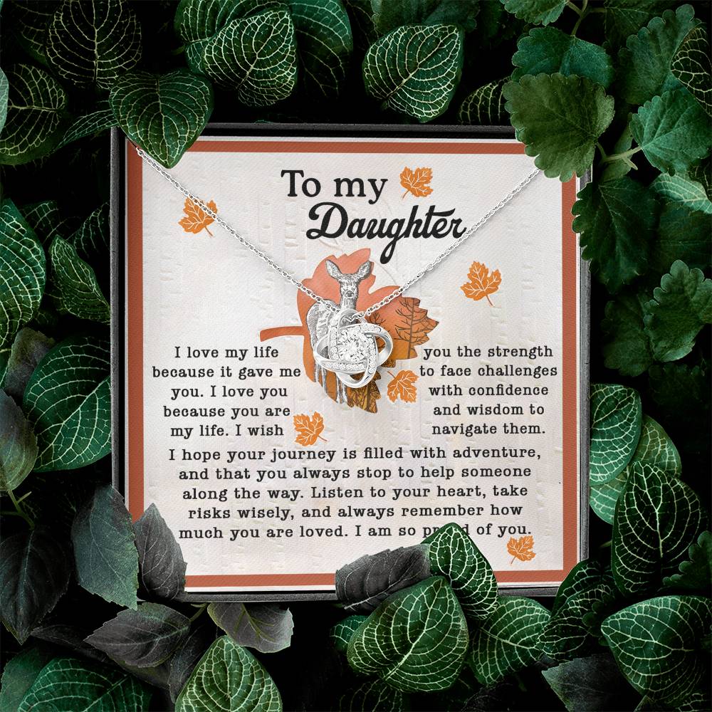 To My Daughter From Dad Necklace, Gifts For Daughter From Mom, Dad Necklace From Daughter