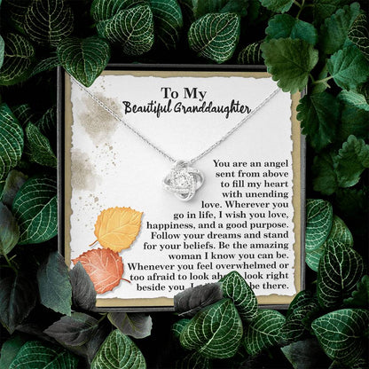 To My Beautiful Granddaughter Necklace, Granddaughter Gifts From Nana, Necklace For Granddaughter, Personalized Gifts For Granddaughter