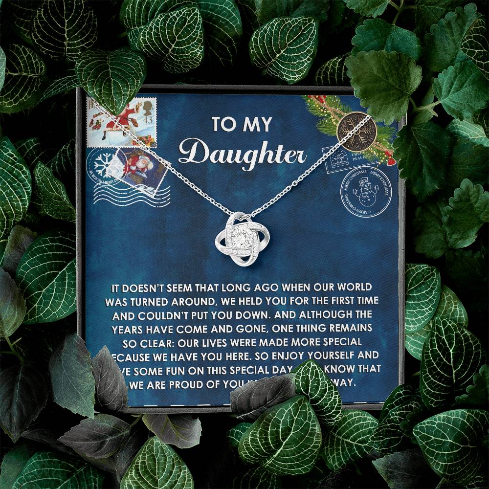 To My Daughter Necklace, Christmas Gift For My Daughter, Mother Daughter Christmas Gifts, Daughter Christmas Gifts