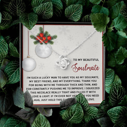 To My Beautiful Soulmate Necklace, Soulmate Necklace Women, Christmas Gift For Girlfriend, Womens Christmas Ideas