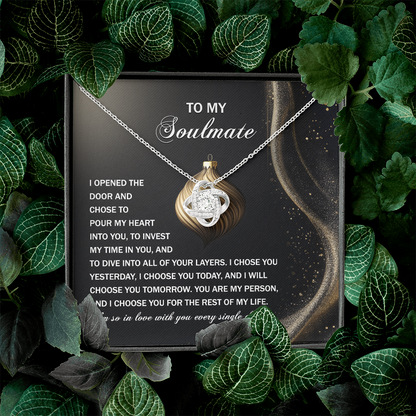 To My Soulmate Necklace, Soulmate Gifts For Her, Soulmate Necklaces Women, Funny Christmas Gifts For Wife, Girlfriend Christmas Necklace