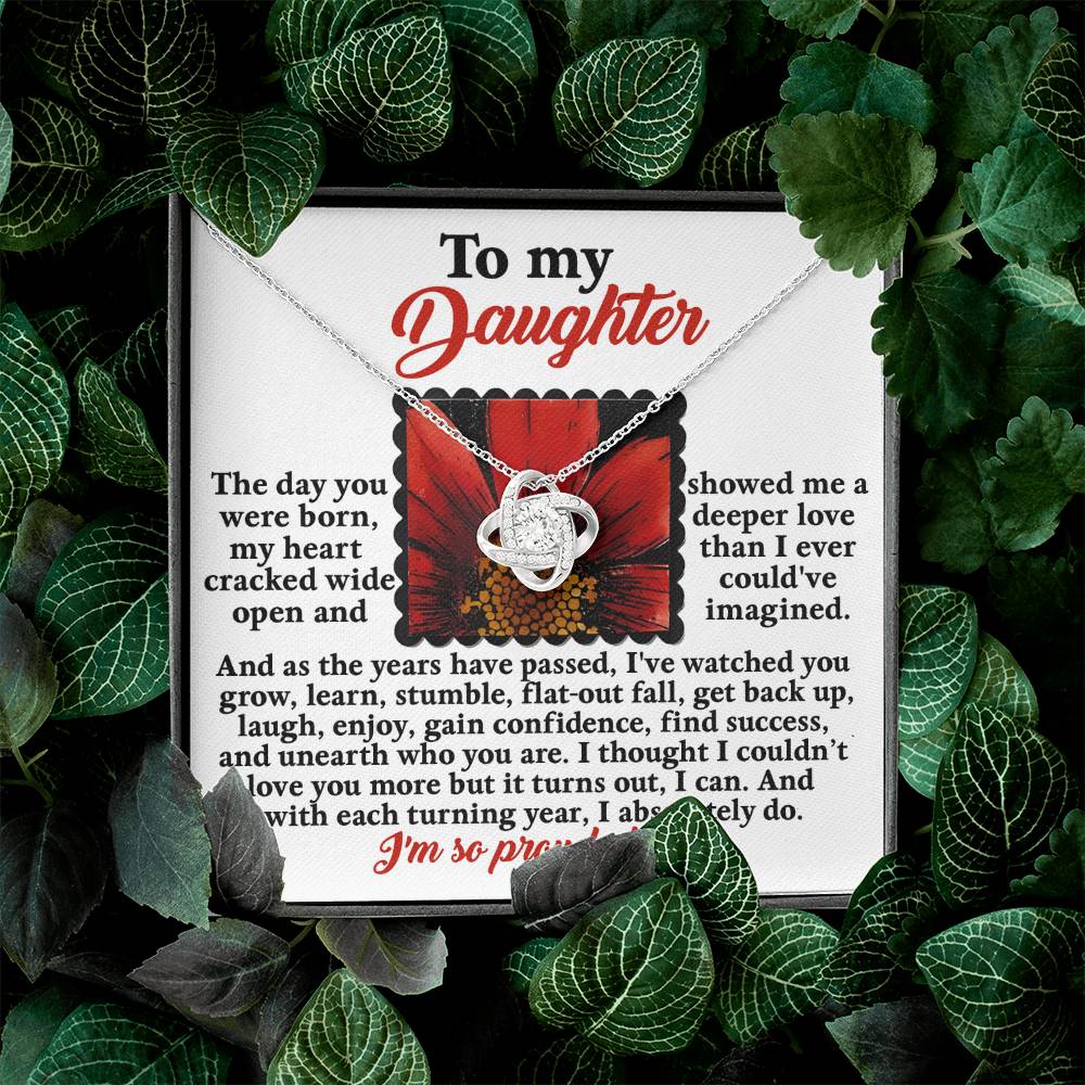 To My Daughter Necklace From Dad, Dad And Daughter Gifts, Necklace From Mom To Daughter