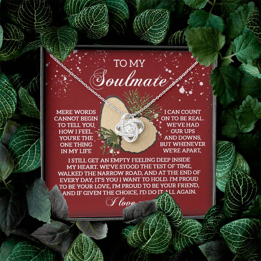 To My Soulmate Necklace, Great Wife Christmas Gifts, Christmas Jewelry For Women, Christmas Gift For Wives