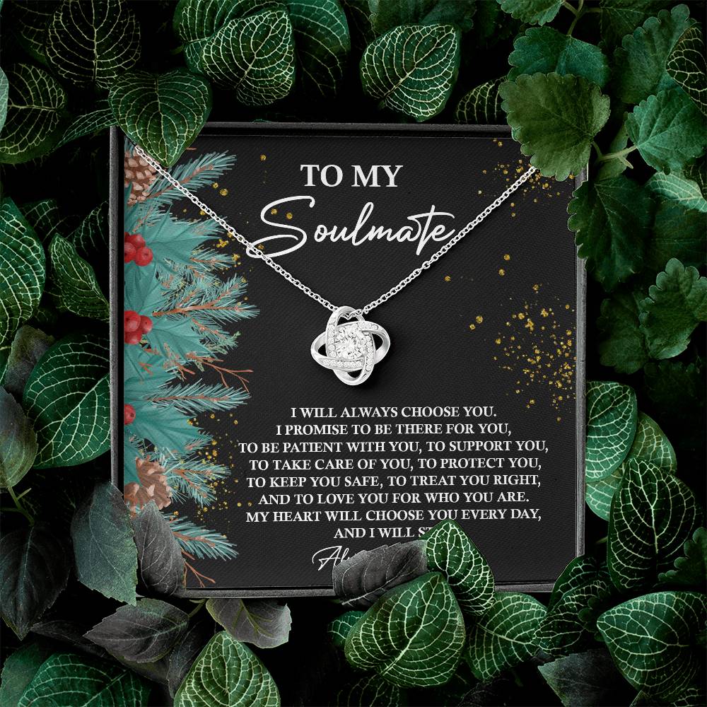 To My Soulmate Necklace, Christmas For Her, Best Christmas Gifts For My Wife, Good Gifts For Girlfriend For Christmas, Christmas For Wife