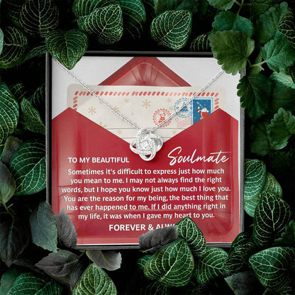 To My Beautiful Soulmate Necklace, Wife Christmas Gift, Wife Christmas Gifts, Best Christmas Gifts For Wife, Christmas For Wife