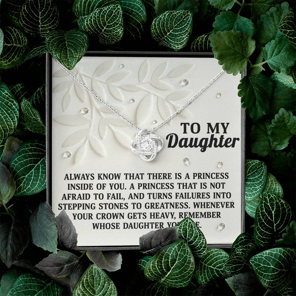 To My Daughter Necklace From Dad, Father Daughter Gifts, Daughters Necklace From Mom