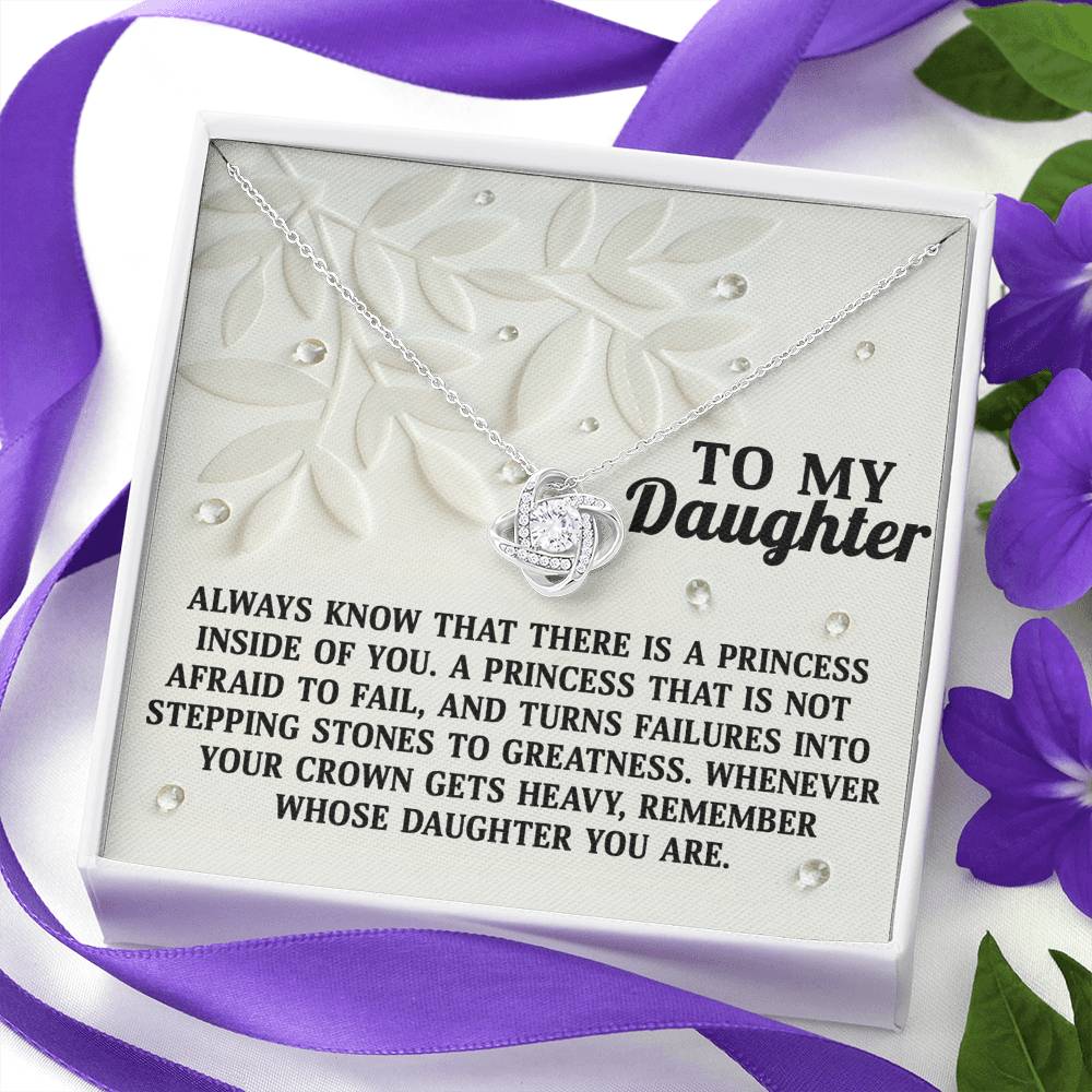 To My Daughter Necklace From Dad, Father Daughter Gifts, Daughters Necklace From Mom