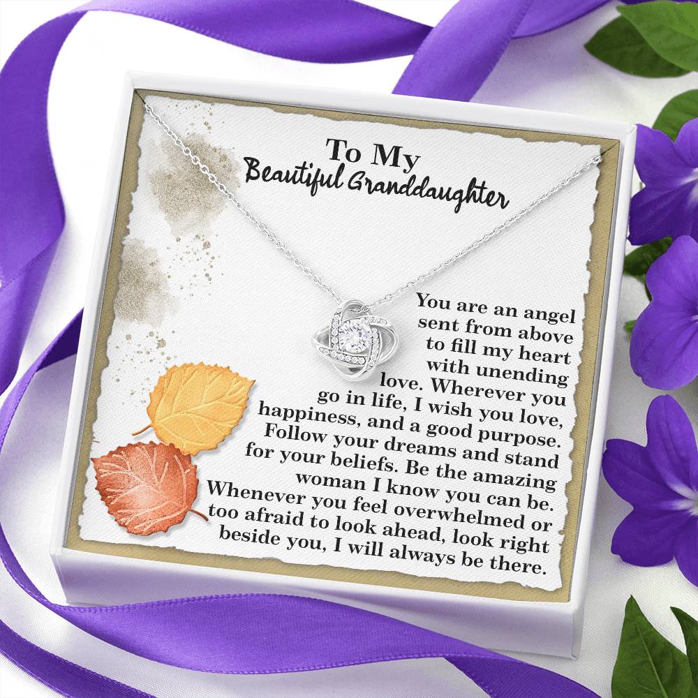 To My Beautiful Granddaughter Necklace, Granddaughter Gifts From Nana, Necklace For Granddaughter, Personalized Gifts For Granddaughter