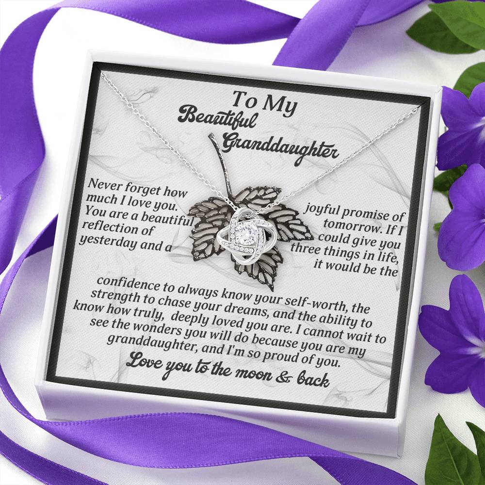 To My Beautiful Granddaughter Necklace, To My Granddaughter Necklace From Grandpa, Valentine Card Granddaughter, Grandpa And Granddaughter Necklace