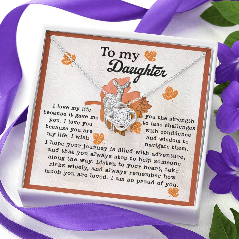 To My Daughter From Dad Necklace, Gifts For Daughter From Mom, Dad Necklace From Daughter