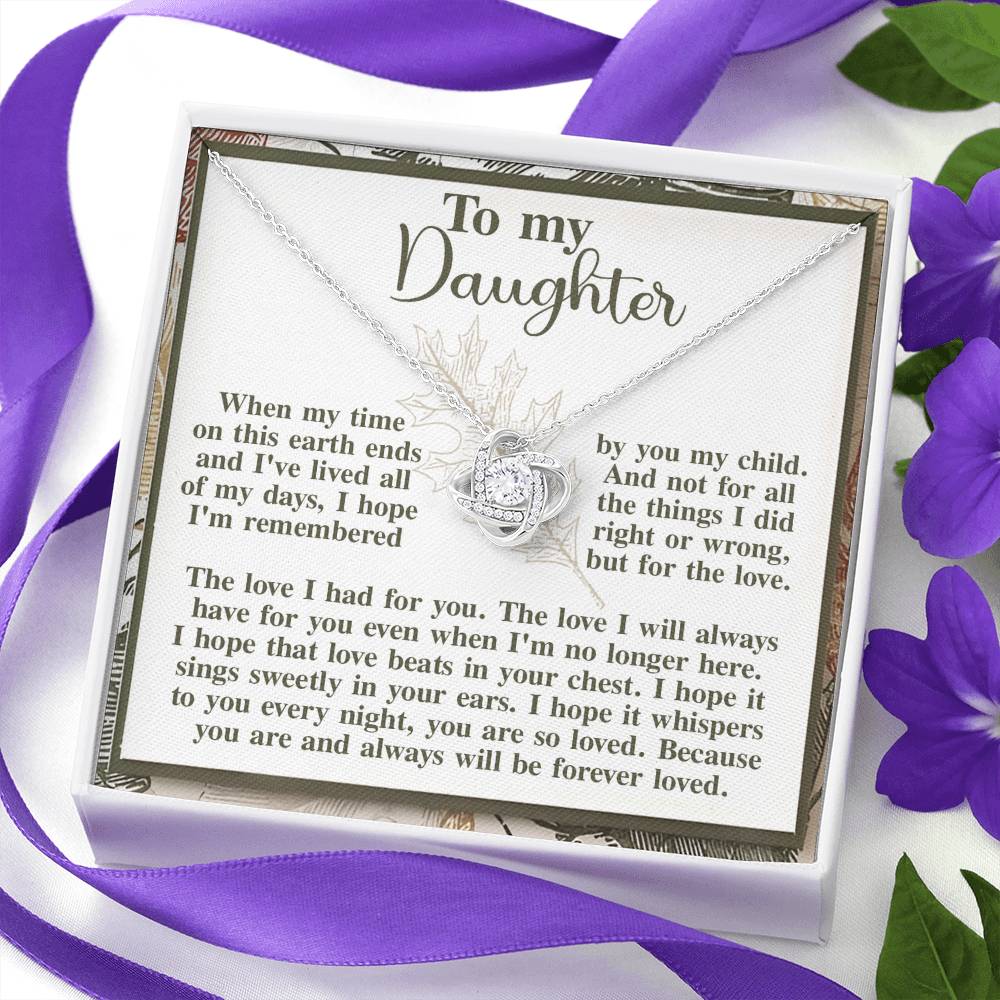 To My Beautiful Daughter Necklace, Gift For Daughter From Mom, Necklace For Daughter From Mom And Dad