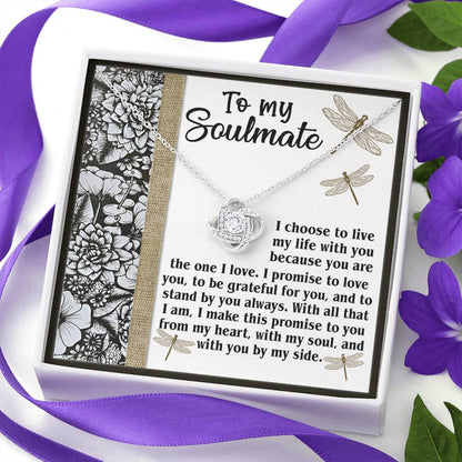 To My Soulmate Necklace For Women, Funny Gifts For Girlfriend, Soulmate Necklace For Her