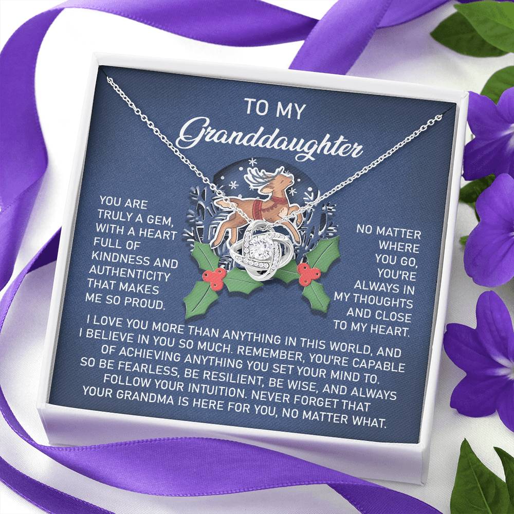 To My Granddaughter Necklace, Granddaughter Christmas Gifts, Granddaughter Gifts From Grandma, Necklace For Granddaughter, Adult Granddaughter Gift