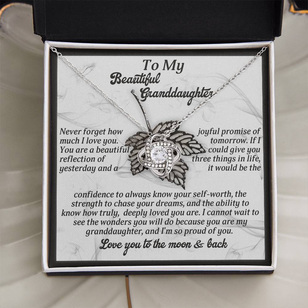 To My Beautiful Granddaughter Necklace, To My Granddaughter Necklace From Grandpa, Valentine Card Granddaughter, Grandpa And Granddaughter Necklace