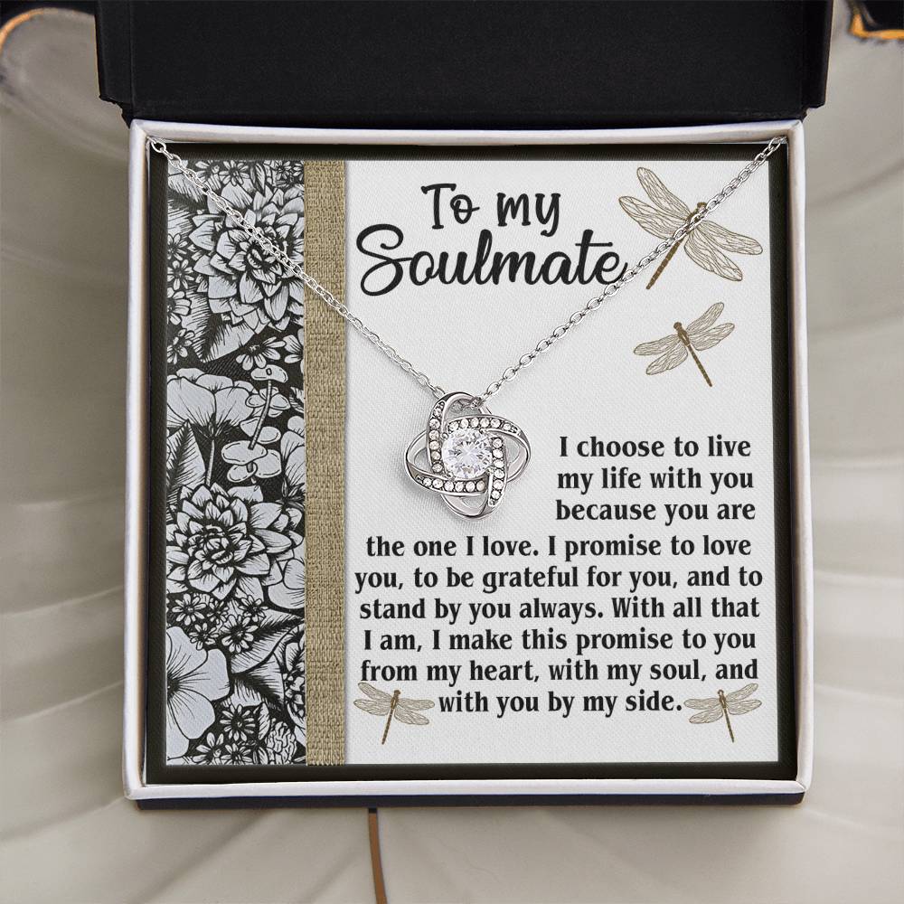 To My Soulmate Necklace For Women, Funny Gifts For Girlfriend, Soulmate Necklace For Her