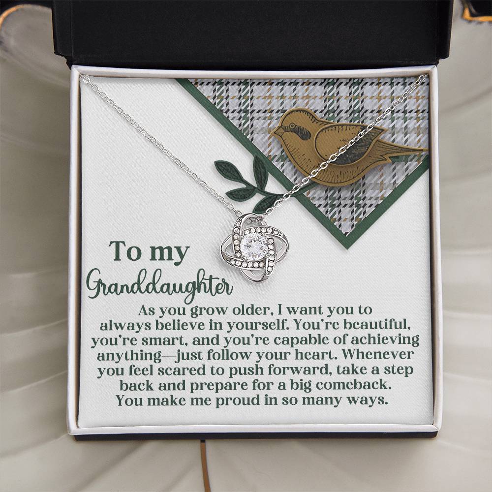 To My Granddaughter Necklace, Granddaughter Gifts From Grandma, To My Granddaughter Necklace From Grandma, Granddaughter Necklace From Papa