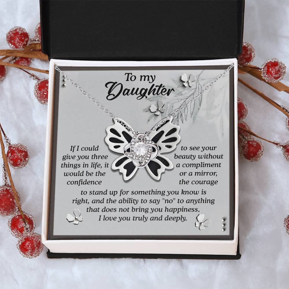 My Daughter Necklace From Mom, Dad And Daughter Necklace, To My Daughter Necklace Sterling Silver