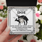 To My Smokin' Hot Doe Necklace, Soulmate Gifts For Her, Valentine's Gift For Wife, Naughty Valentine's Gifts For Wife, Valentine Gift Ideas For Her