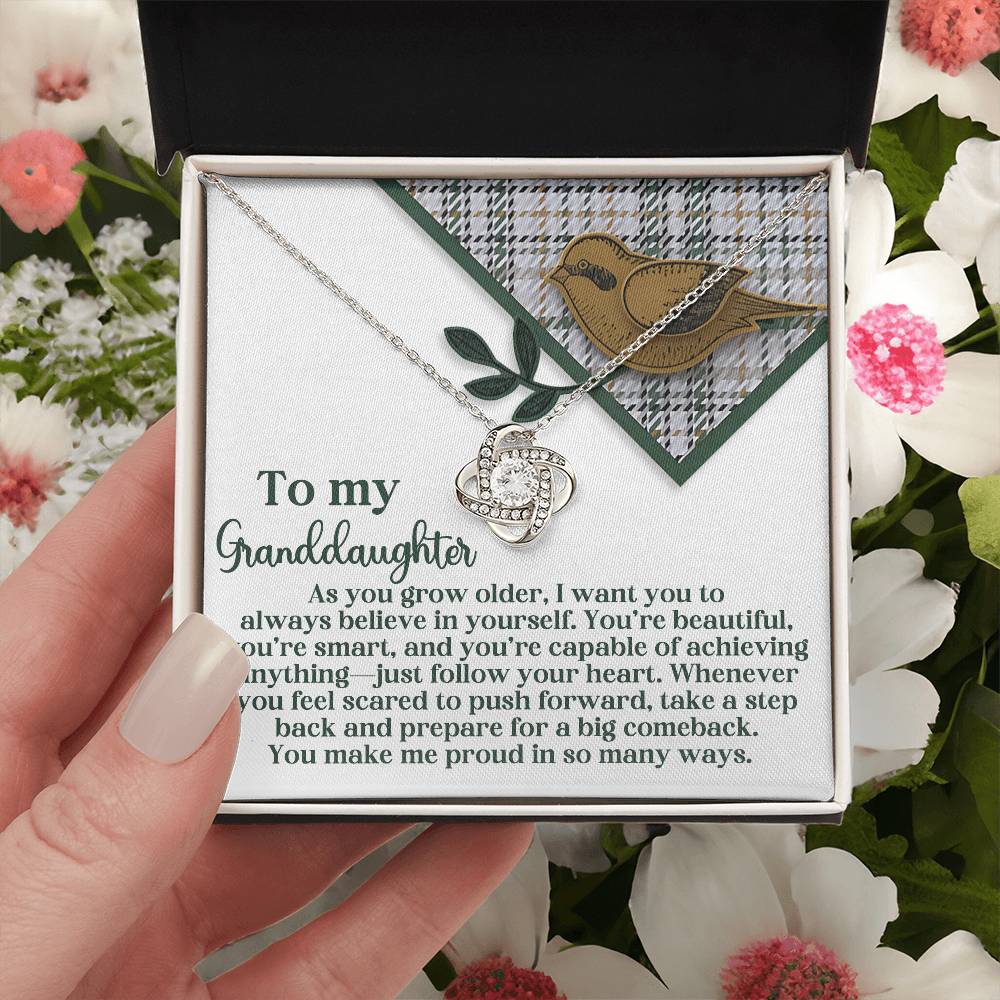 To My Granddaughter Necklace, Granddaughter Gifts From Grandma, To My Granddaughter Necklace From Grandma, Granddaughter Necklace From Papa