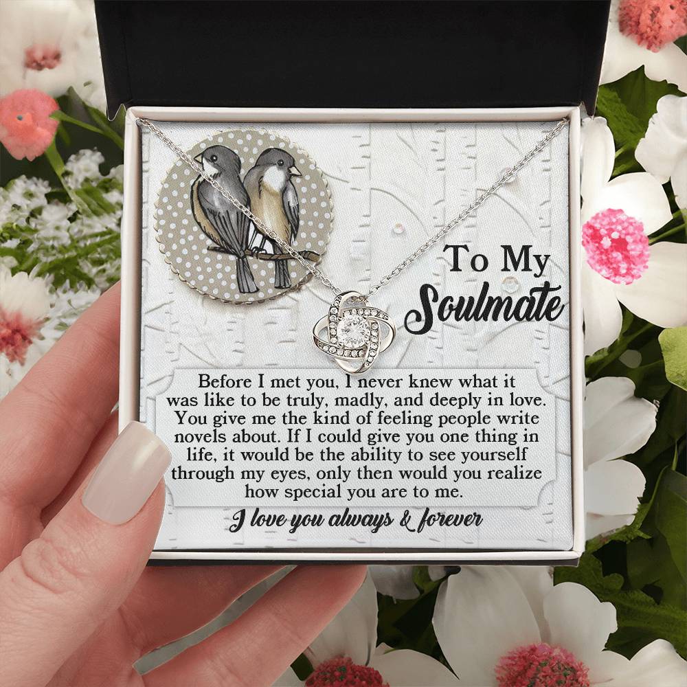 To My Soulmate Necklace, Christmas Gift Birthday Gift For Soulmate, Valentine's Day Gift For Girlfriend, Soulmate Necklace Gifts, Necklace For Women