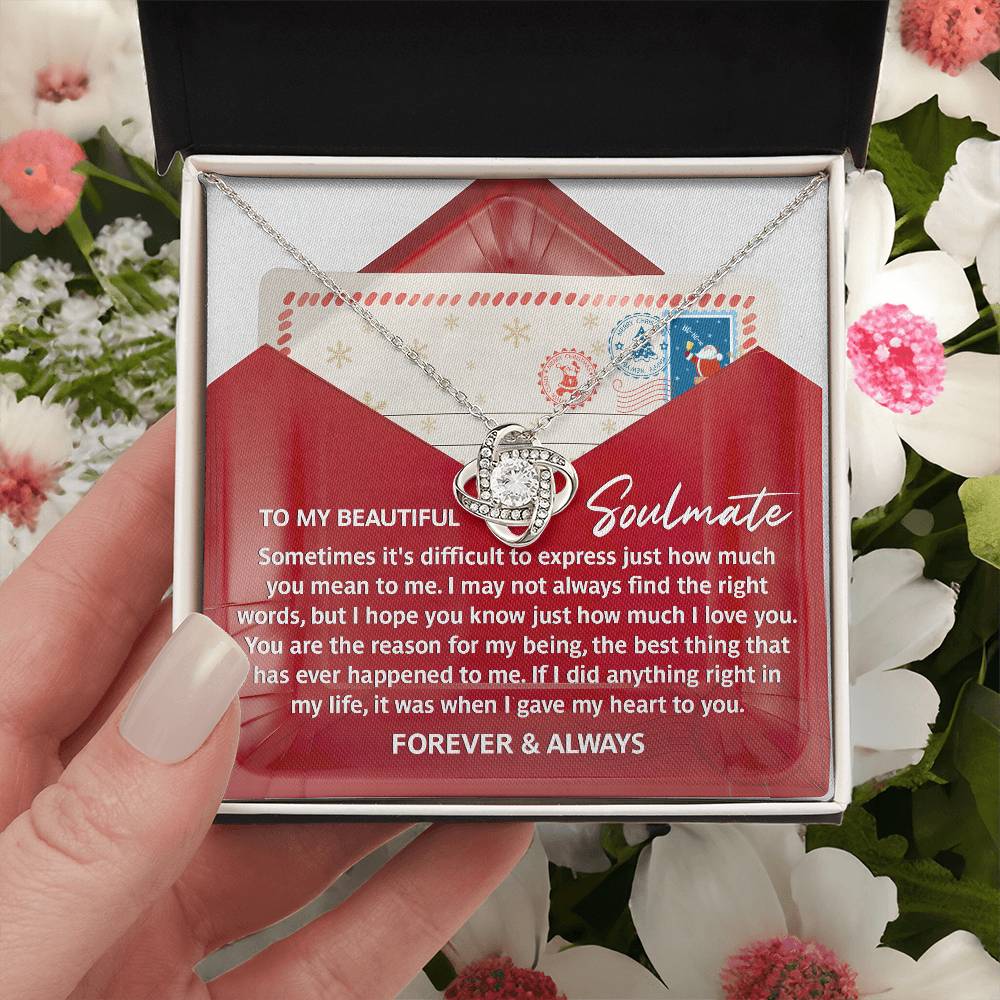 To My Beautiful Soulmate Necklace, Wife Christmas Gift, Wife Christmas Gifts, Best Christmas Gifts For Wife, Christmas For Wife