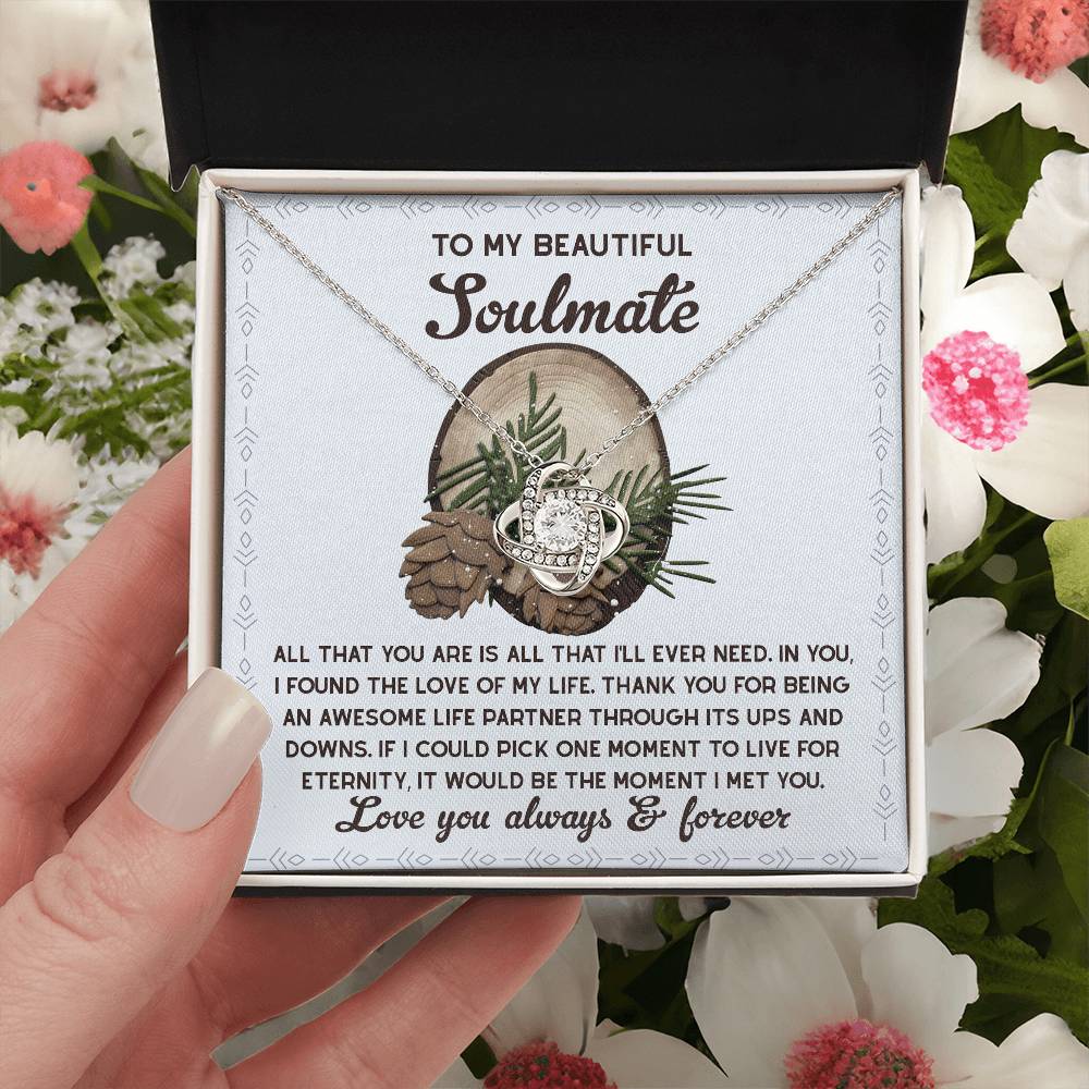 To My Beautiful Soulmate Necklace, My Soulmate Gifts For Her, Christmas Gifts Ideas For Wife, Christmas Presents For Her