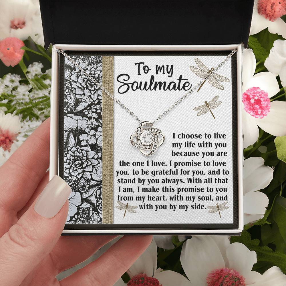 To My Soulmate Necklace For Women, Funny Gifts For Girlfriend, Soulmate Necklace For Her