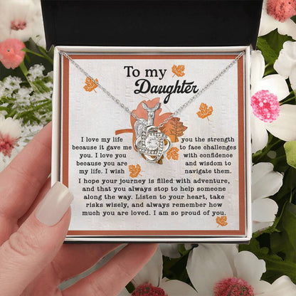 To My Daughter From Dad Necklace, Gifts For Daughter From Mom, Dad Necklace From Daughter