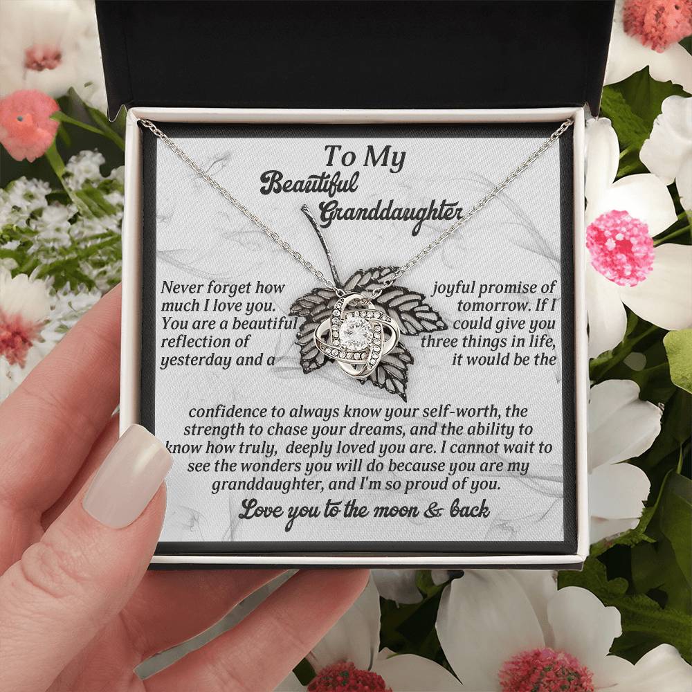 To My Beautiful Granddaughter Necklace, To My Granddaughter Necklace From Grandpa, Valentine Card Granddaughter, Grandpa And Granddaughter Necklace