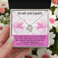To My Soulmate Necklace, Valentine Gifts For Her, Best Valentine Gifts For Her, Valentine's Day Gifts For Women, Unique Valentine Gifts For Her