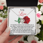 To My Love Necklace, Valentine Gift For Wife, Valentine's Necklace For Her, Valentine Gift For Wife From Husband, Necklace For My Girlfriend
