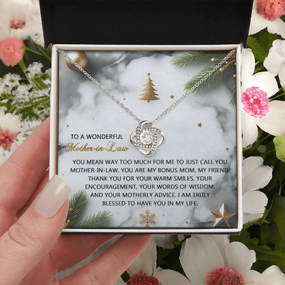 To A Wonderful Mother-In-Law Necklace, Christmas Gifts For Mother In Law, Gifts For Mother In Law Birthday, Mother Day Gift For Mother In Law