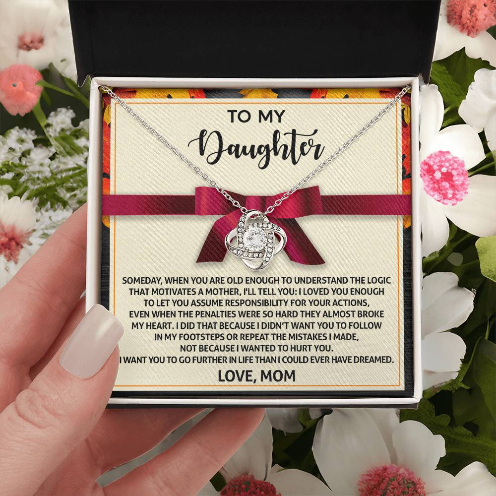 Daughter Necklaces From Mom, Mom Daughter Gifts, To My Beautiful Daughter Necklace From Dad